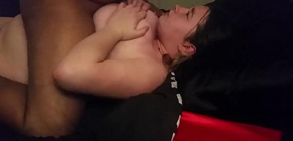  Tittyfuck until cum in mouth from my stepsister while her boyfriend was at work